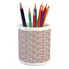 Repeating Dandelions Pencil Pen Holder