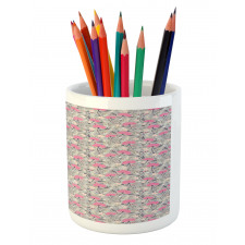 Repeating Dandelions Pencil Pen Holder