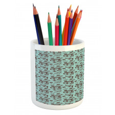 Nature Birds Pencil Pen Holder