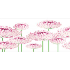 Tender Peony Flowers Pencil Pen Holder