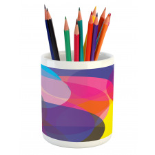 Colorful Circles Pencil Pen Holder