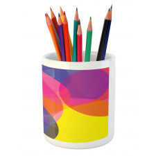 Colorful Circles Pencil Pen Holder