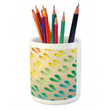 Graded Rainbow Color Pencil Pen Holder