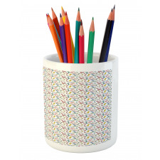 Colorful Bowties Doodle Pencil Pen Holder