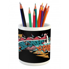 Underground Grafitti Pencil Pen Holder