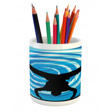 Head Spin on the Floor Pencil Pen Holder