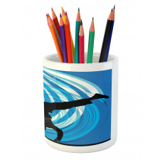 Head Spin on the Floor Pencil Pen Holder