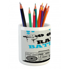 Freestyle Rap Duel Pencil Pen Holder