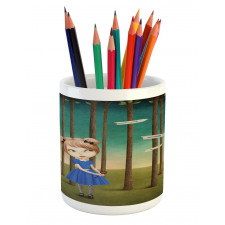 Lost Girl in the Forest Pencil Pen Holder