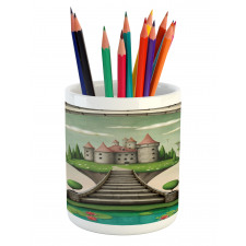 Boho Castle and Meadows Pencil Pen Holder