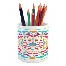 Colorful Swirls Pencil Pen Holder