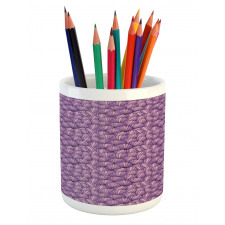 Ornamental Seashells Pencil Pen Holder