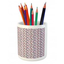 Tropical Beach Seashells Pencil Pen Holder