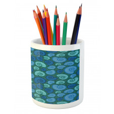 Periwinkle and Vortex Pencil Pen Holder