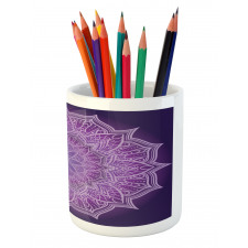 Hand-Drawn Lace Pencil Pen Holder