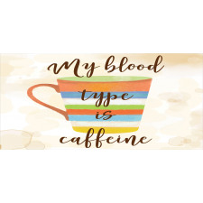 Caffeine Words Retro Mug Pencil Pen Holder