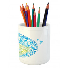 Planet Ecology Theme Pencil Pen Holder