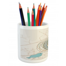 Blue Eggs in Birds Nest Pencil Pen Holder