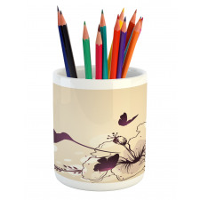 Flappy Tiny Hummingbirds Pencil Pen Holder