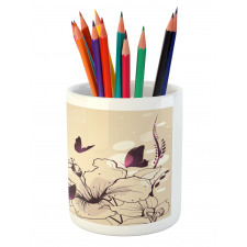 Flappy Tiny Hummingbirds Pencil Pen Holder