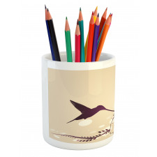 Flappy Tiny Hummingbirds Pencil Pen Holder