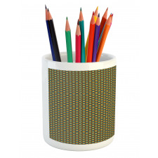 Geometric Tile 70s Style Pencil Pen Holder