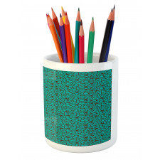 Abstract Tile Pencil Pen Holder