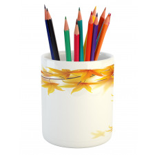 Maple Leaf Branches Pencil Pen Holder