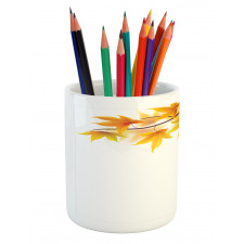 Maple Leaf Branches Pencil Pen Holder