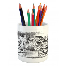 Alice and the Dodo Sketch Pencil Pen Holder