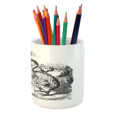 Alice and the Dodo Sketch Pencil Pen Holder