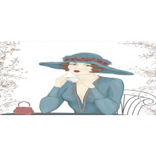 Woman at Cafe Pencil Pen Holder