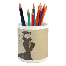 Female Model Call Pencil Pen Holder