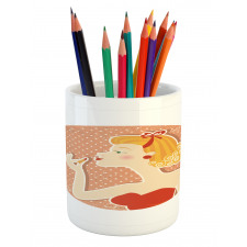 Pin up Female Pencil Pen Holder