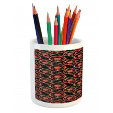 Grungy Geometric Pencil Pen Holder