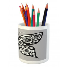 Silhouette Butterfly Pencil Pen Holder