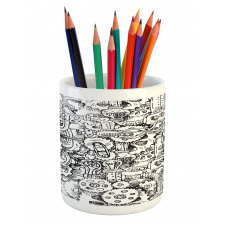 Manufacturing Theme Pencil Pen Holder