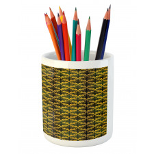 Wave Shape Leaves Pencil Pen Holder