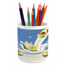 Flowing Milk Splash Pencil Pen Holder