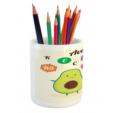 Funny Food Vitamins Pencil Pen Holder