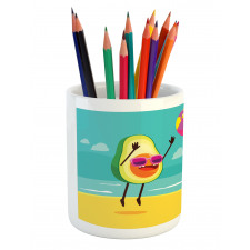 Summer Beach Volleyball Pencil Pen Holder