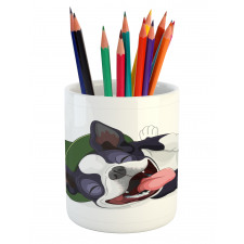 Cheerful Terrier Pencil Pen Holder