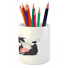 Cheerful Terrier Pencil Pen Holder