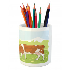 Alpine Meadow Nature Pencil Pen Holder