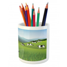 Agriculture Landscape Pencil Pen Holder