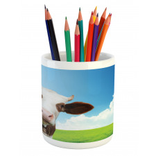 Staring Brown Animal Pencil Pen Holder