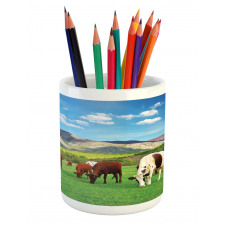 Cow Nature Composition Pencil Pen Holder