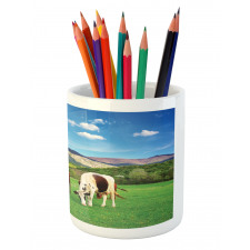 Cow Nature Composition Pencil Pen Holder