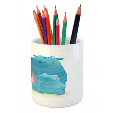 Graphic Happy Family Pencil Pen Holder