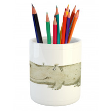 Watercolor Style Baby Pencil Pen Holder